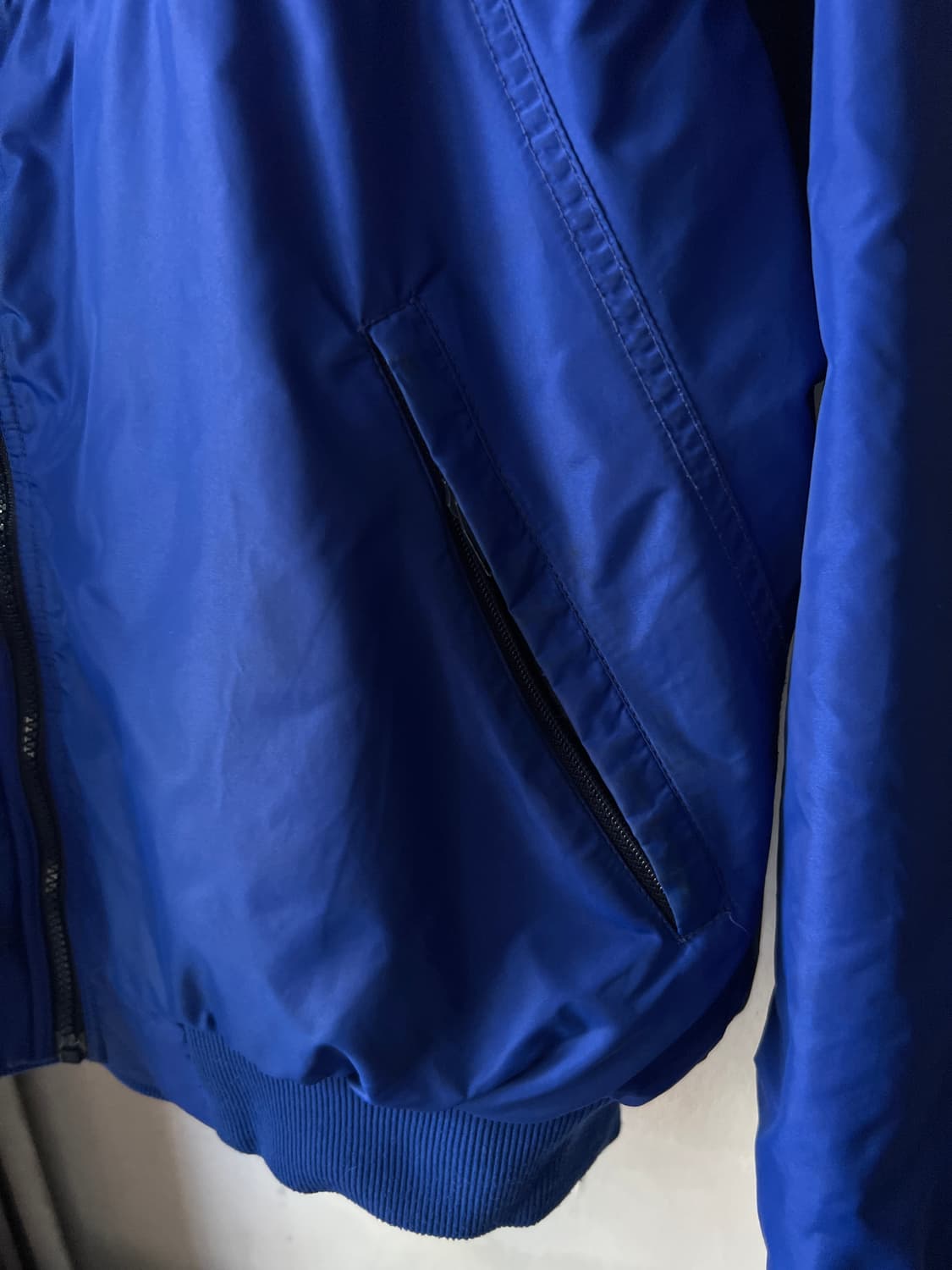 [L]파타고니아 Made in USA 플리스 라이닝 블루 웜업 자켓 상품이미지6