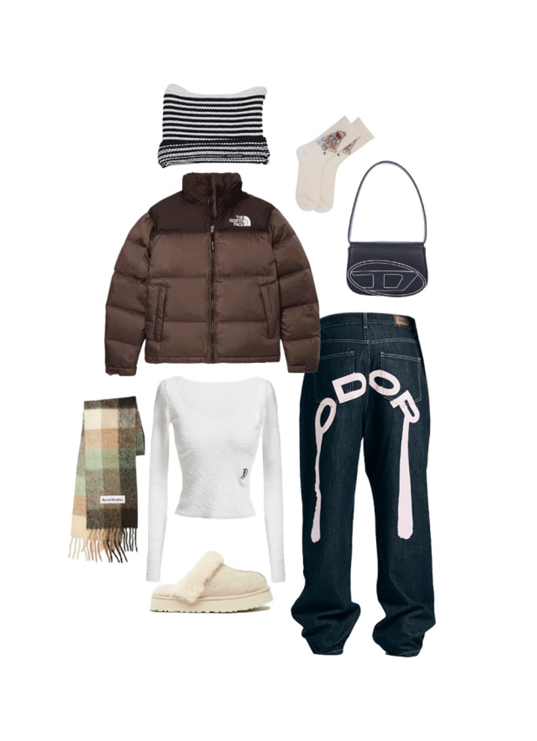 르세라핌 은채 착용) Odor logo drop pants (pk)  상품이미지6