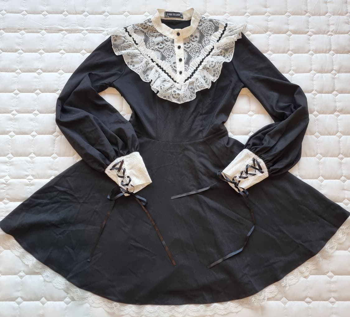 스컬 레이스 고스 원피스 상품이미지1