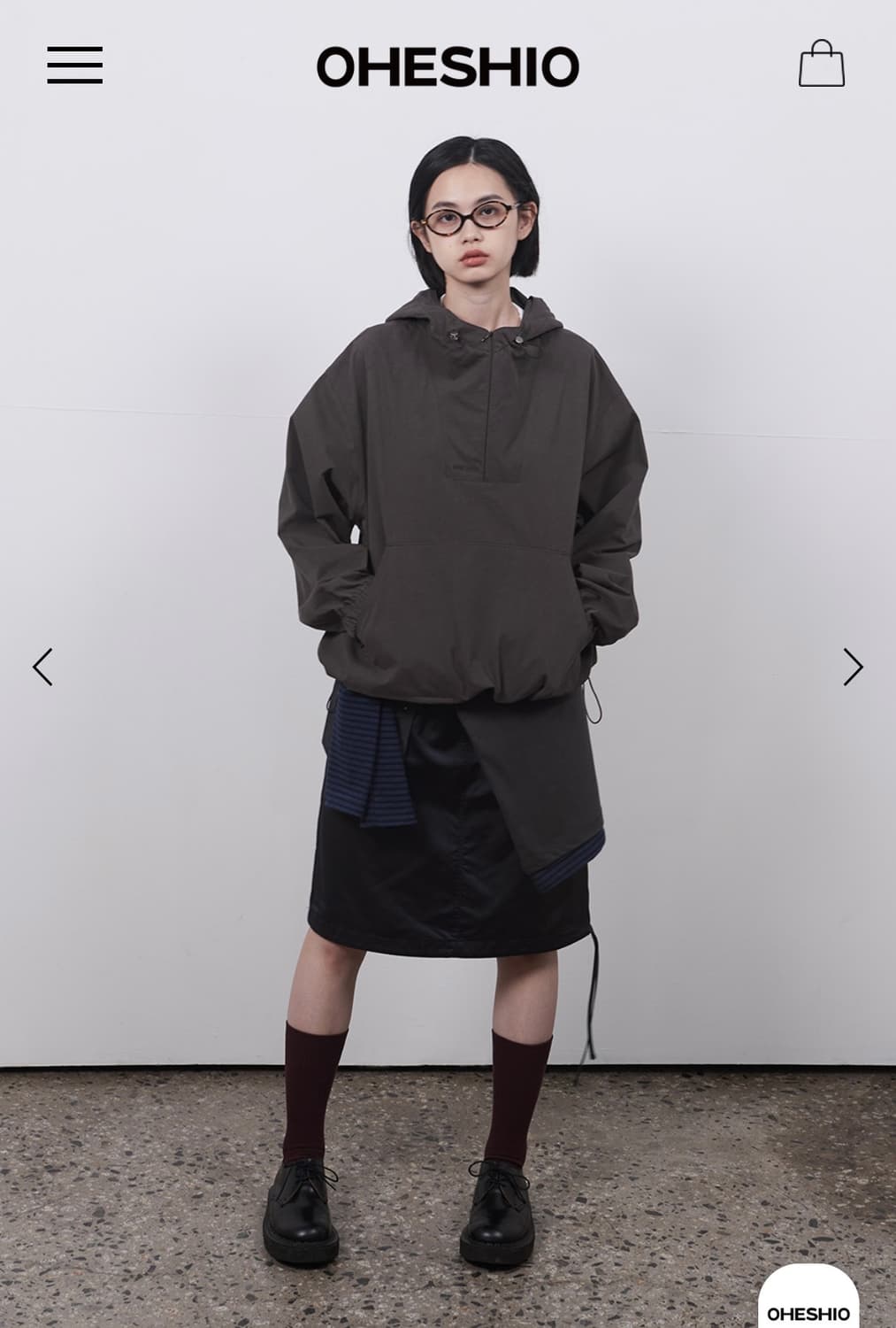 HOODED ANORAK, BROWN 상품이미지4