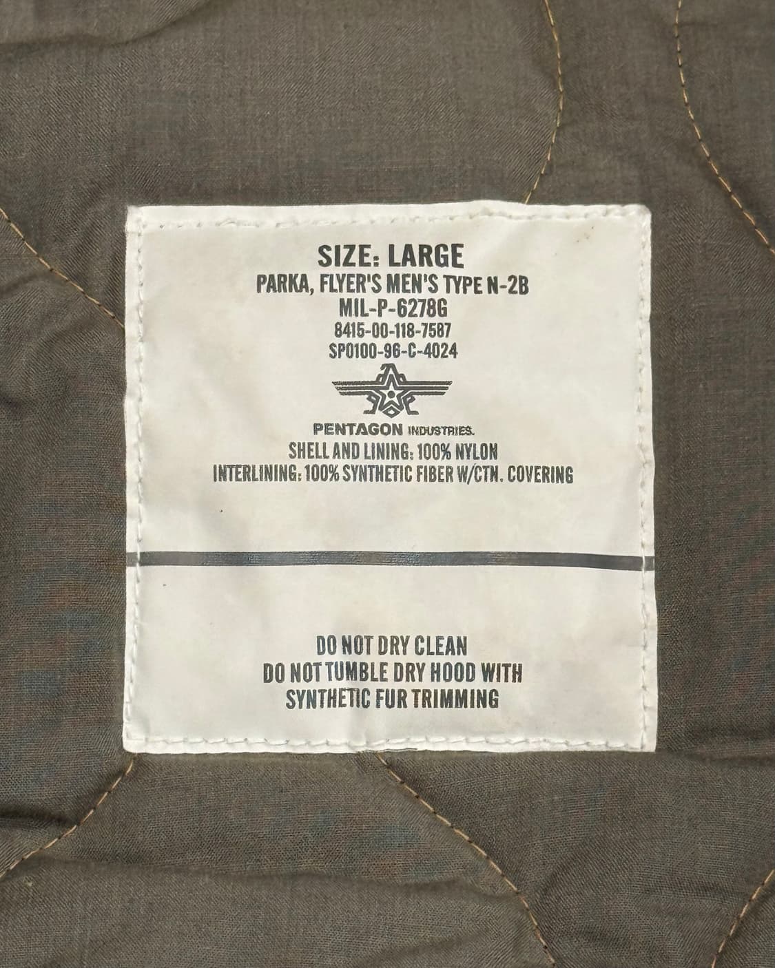 Military 90s PENTAGON N2B 파카 상품이미지8