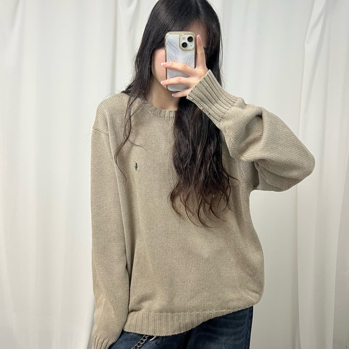 Polo Ralph Lauren beige knit ㅣ 상품이미지1