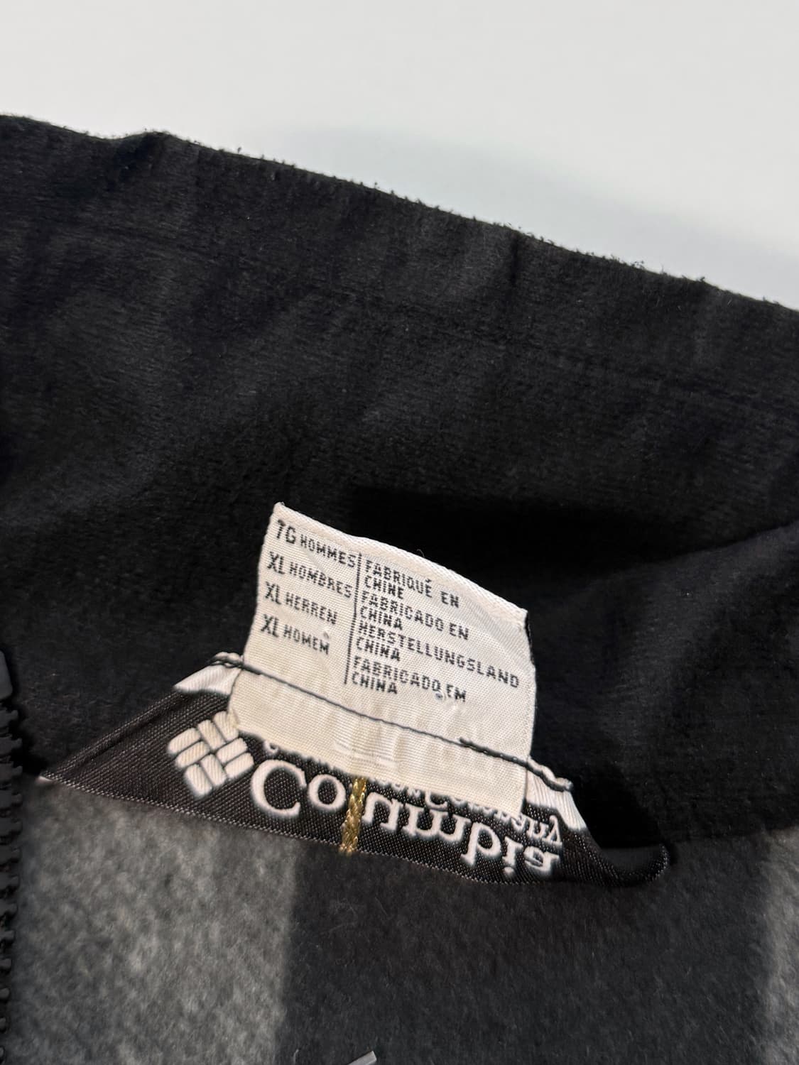 컬럼비아 90‘s 오버핏 체크패턴 폴리 블럭 플리스 자켓 상품이미지5