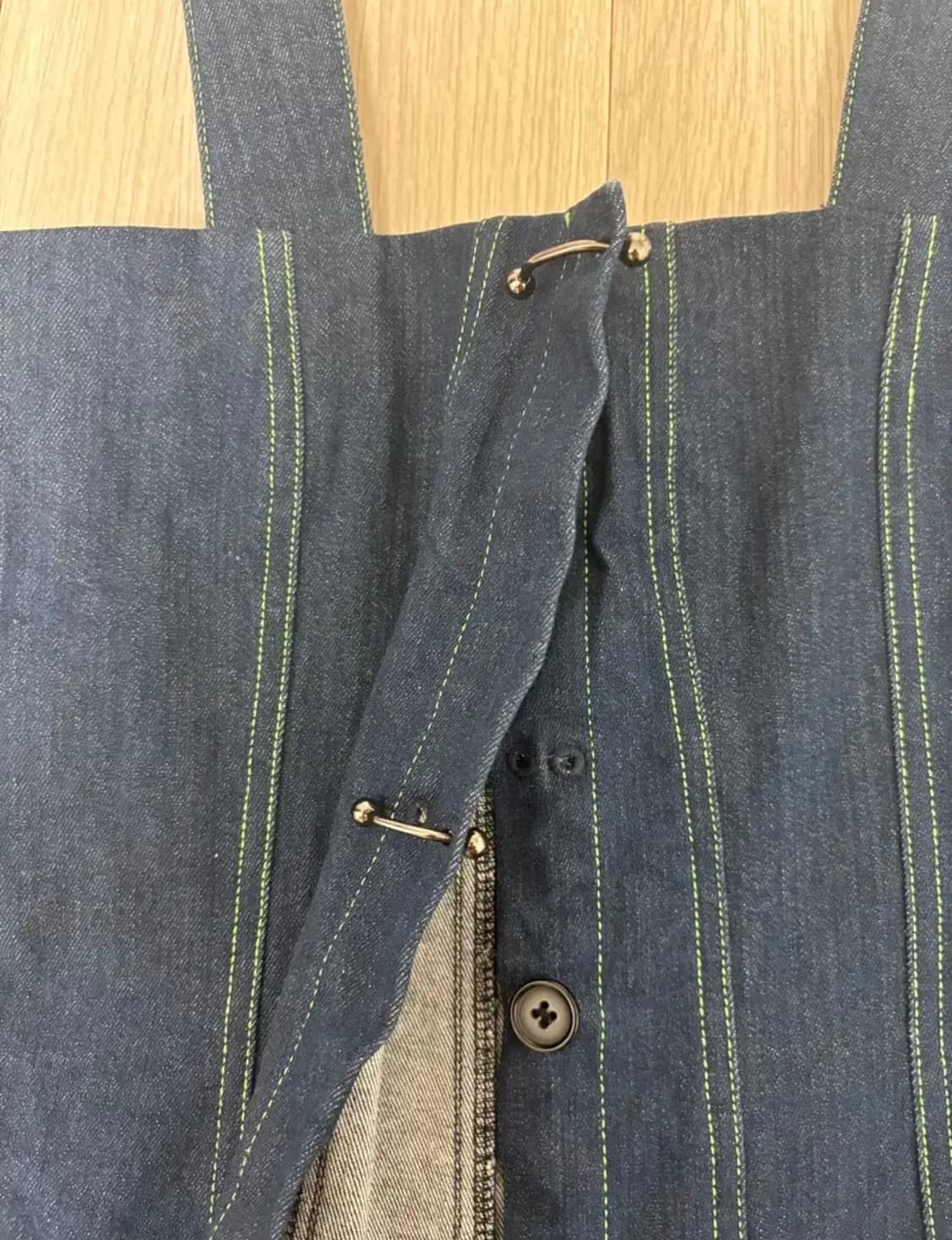 Ann / 원피스/ 크리스탈착용/ 청원피스/멜빵원피스/비비엔착용 상품이미지6