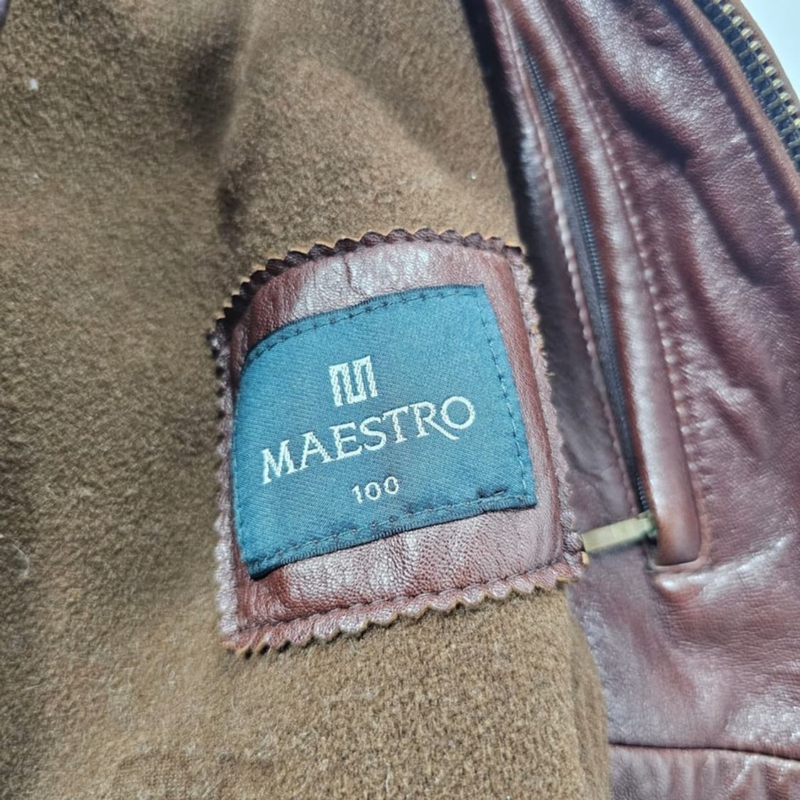 MAESTRO 빈티지 양가죽 자켓 L 상품이미지6