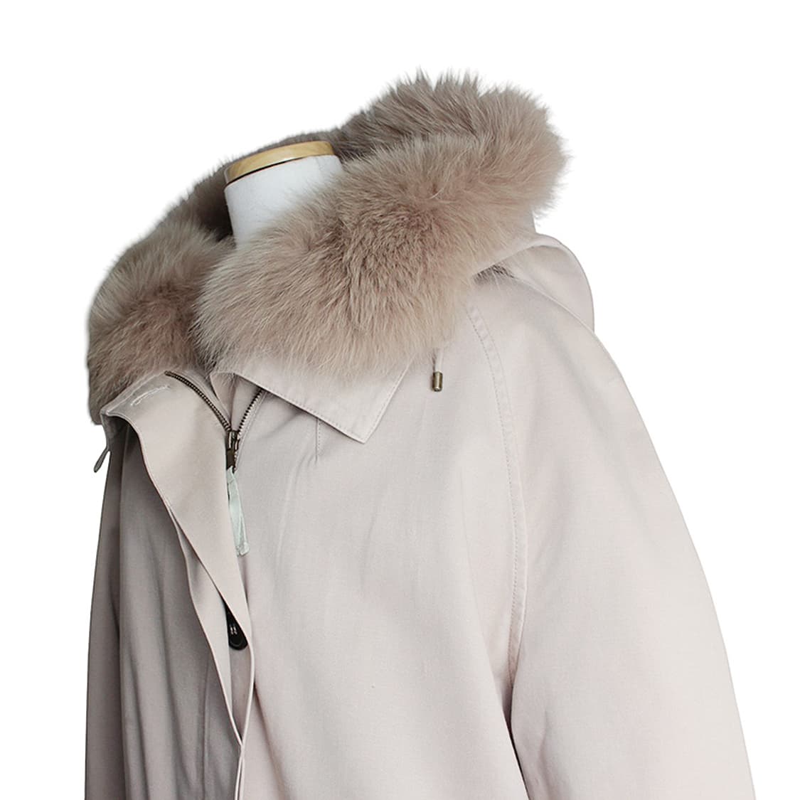 이브 살로몽 폭스 퍼 트림 카키 야상 자켓 55, 66 상품이미지4