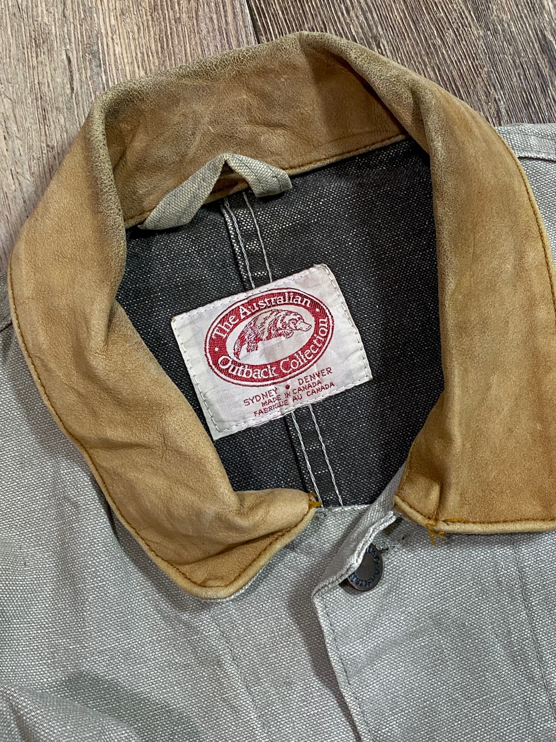 80s 오스트레일리안 아웃백 컬렉션 캔버스 워크 초어 자켓 XL-2XL 상품이미지3
