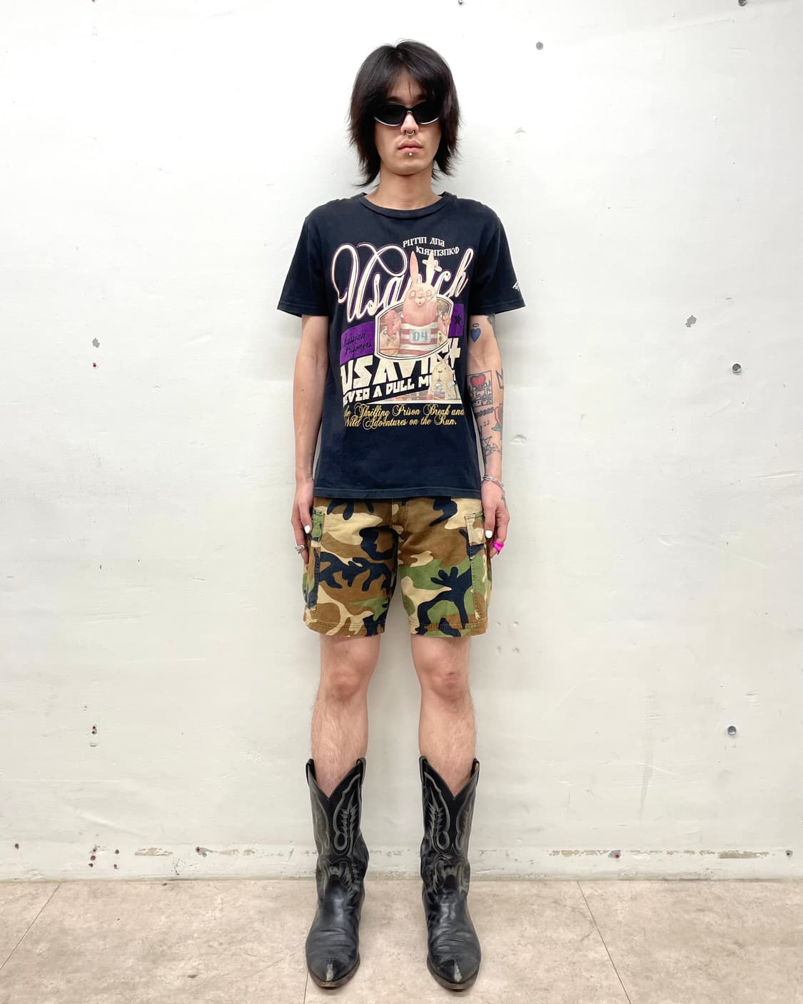 Purple Rabbit Vintage T-Shirt 상품이미지5