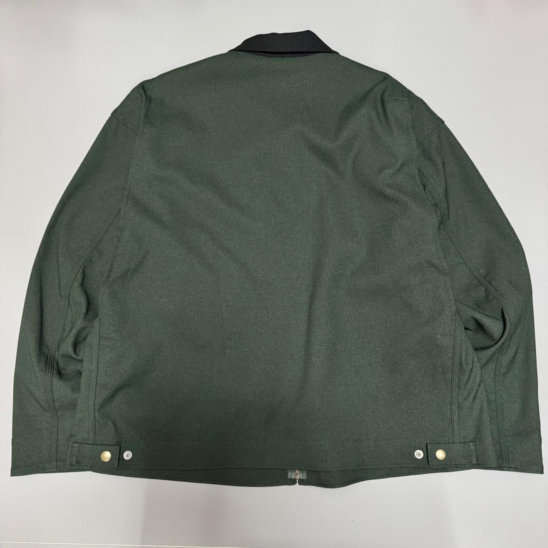 빔즈(BEAMS) 20fw 다크그린 배색 칼라넥 워크 이지 블루종 자켓 상품이미지5