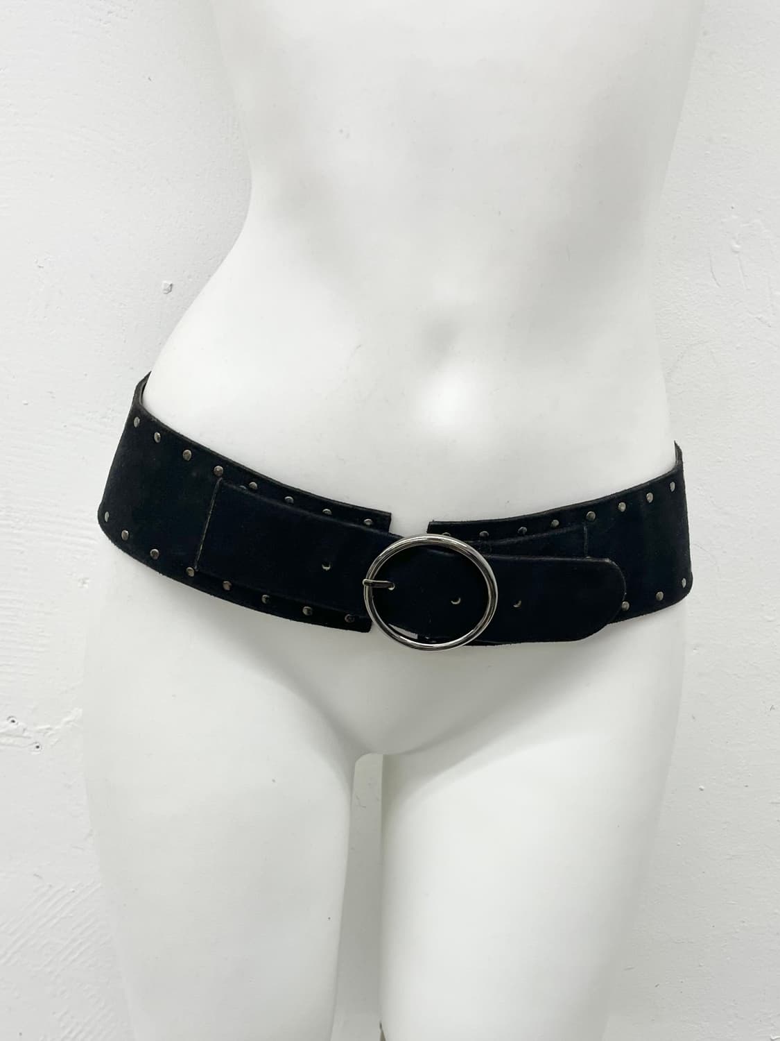 락시크 세무 스터드 와이드 벨트 상품이미지2