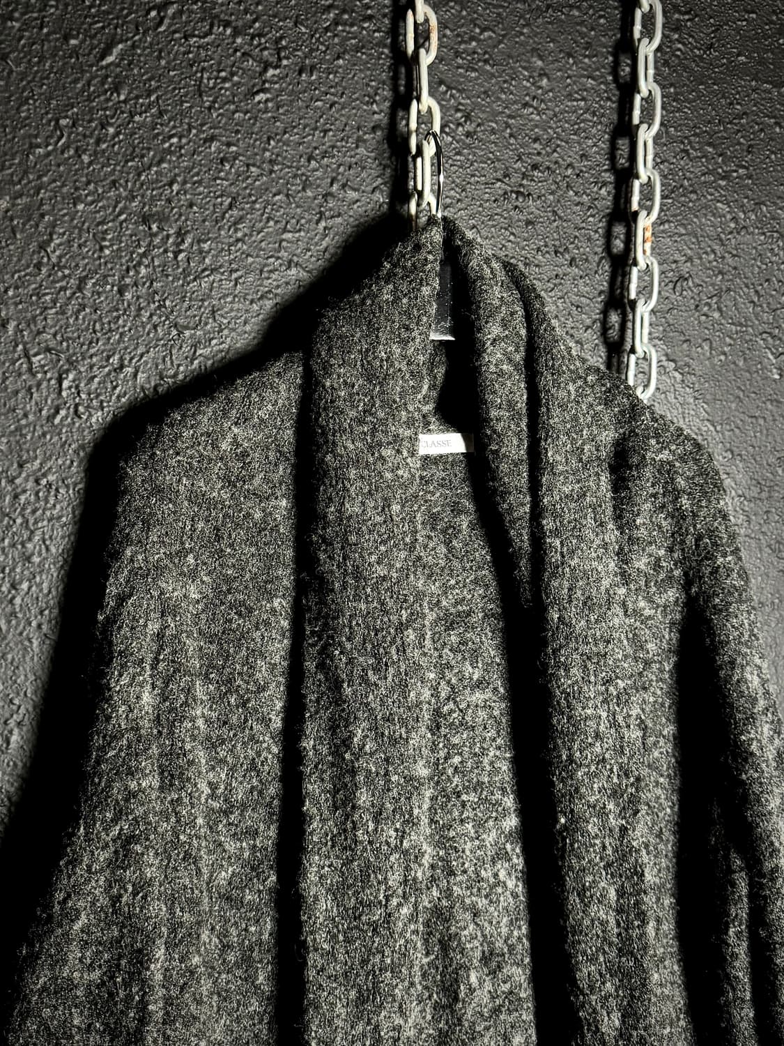 DoCLASSE – Charcoal Draped Knit Cardigan 상품이미지2