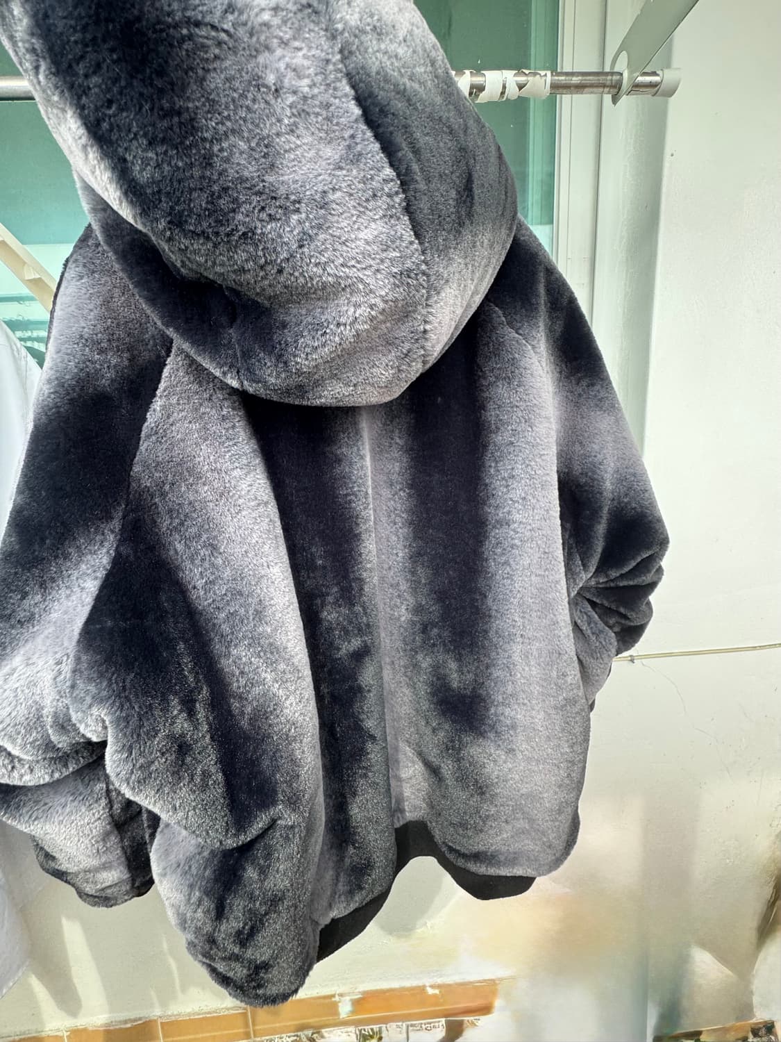 예스아이씨 Reversible Fur Flight Jacket/Black 상품이미지4