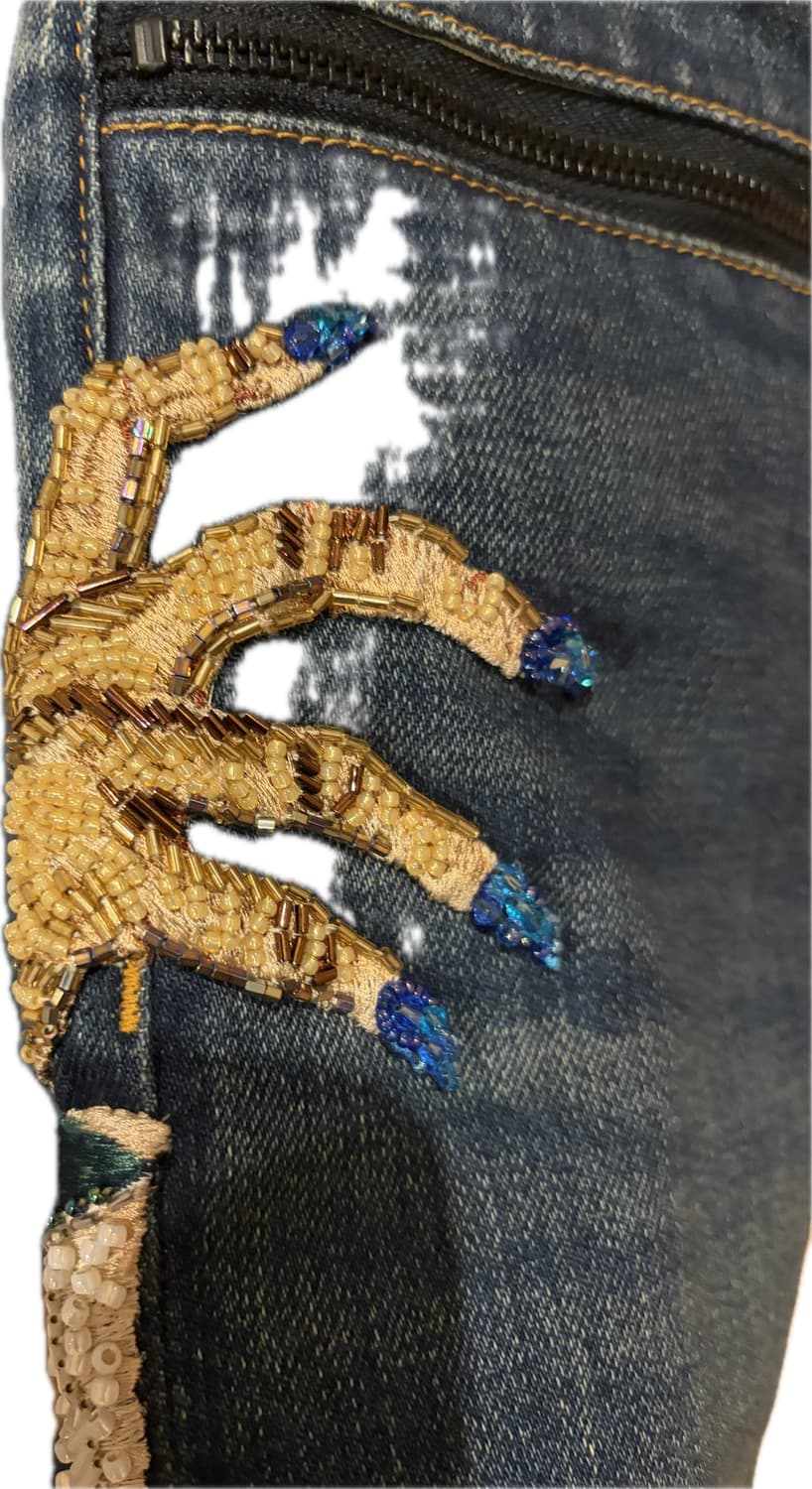 (2)언더커버 디 핸드 데님 새상품 상품이미지4