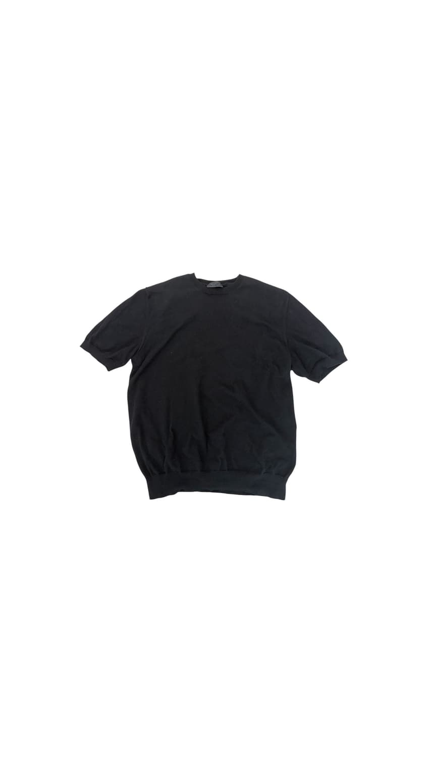 프라다 블랙 실크 반팔니트 상품이미지1