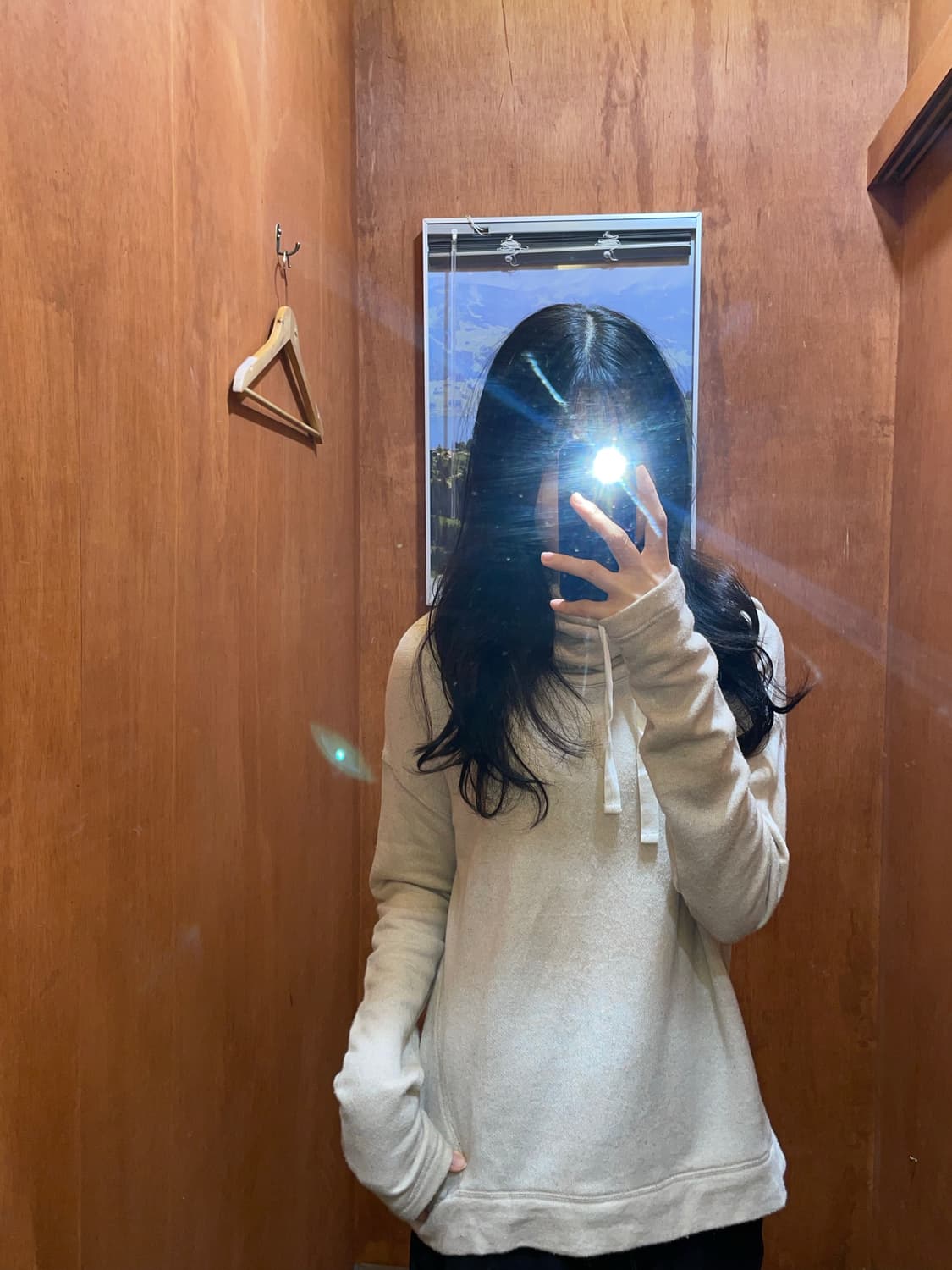 (M) LAUREN 로렌 랄프 로렌 진스 후드 니트 상품이미지1