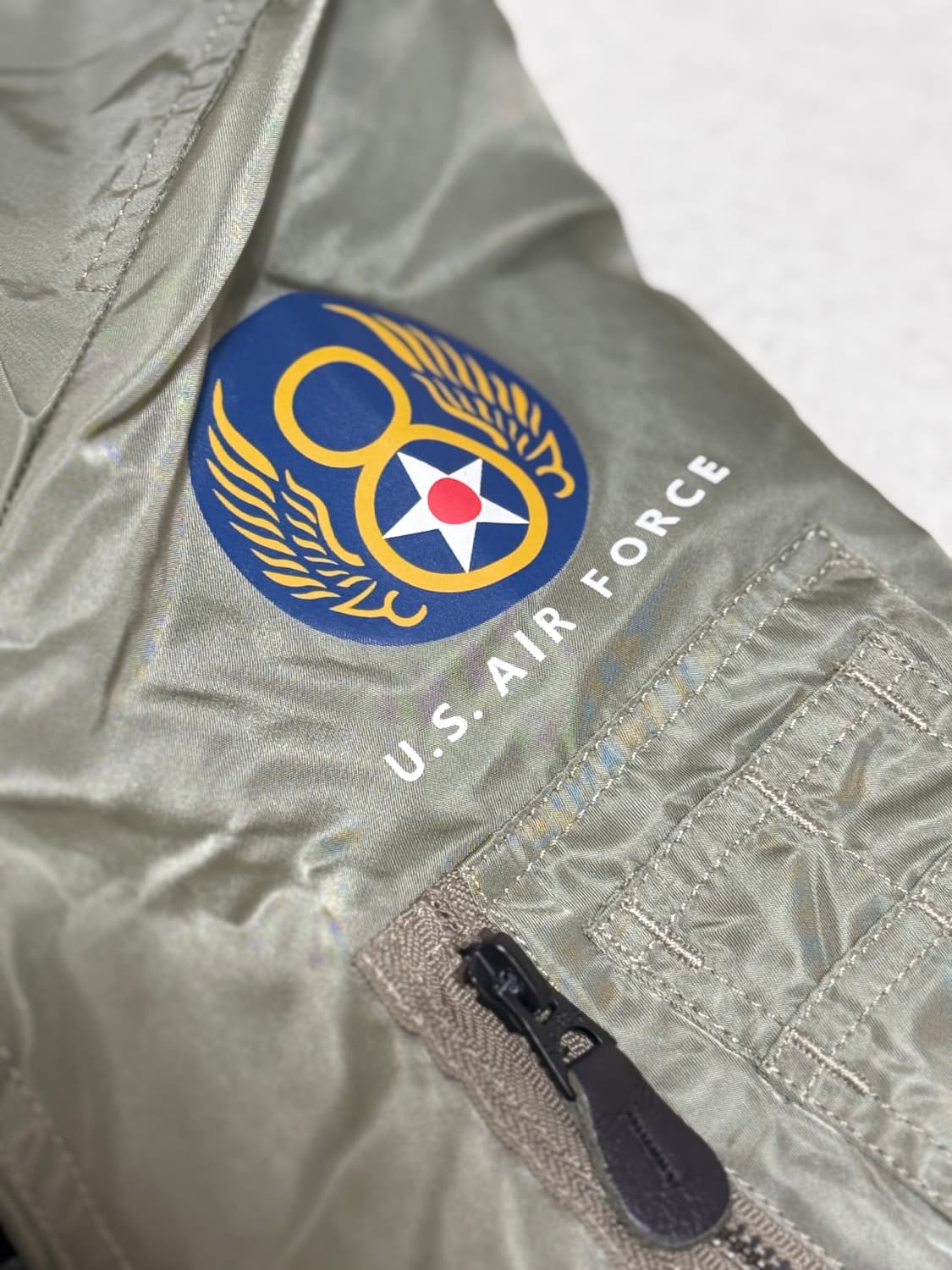 항공 MA-1 항공점퍼 카키 L 사이즈 상품이미지4