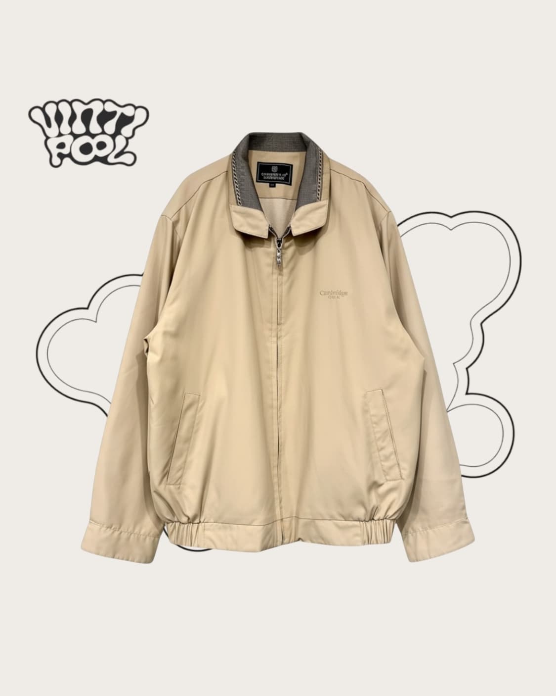 캠브리지 빈티지 바람막이 점퍼 105 베이지 상품이미지1