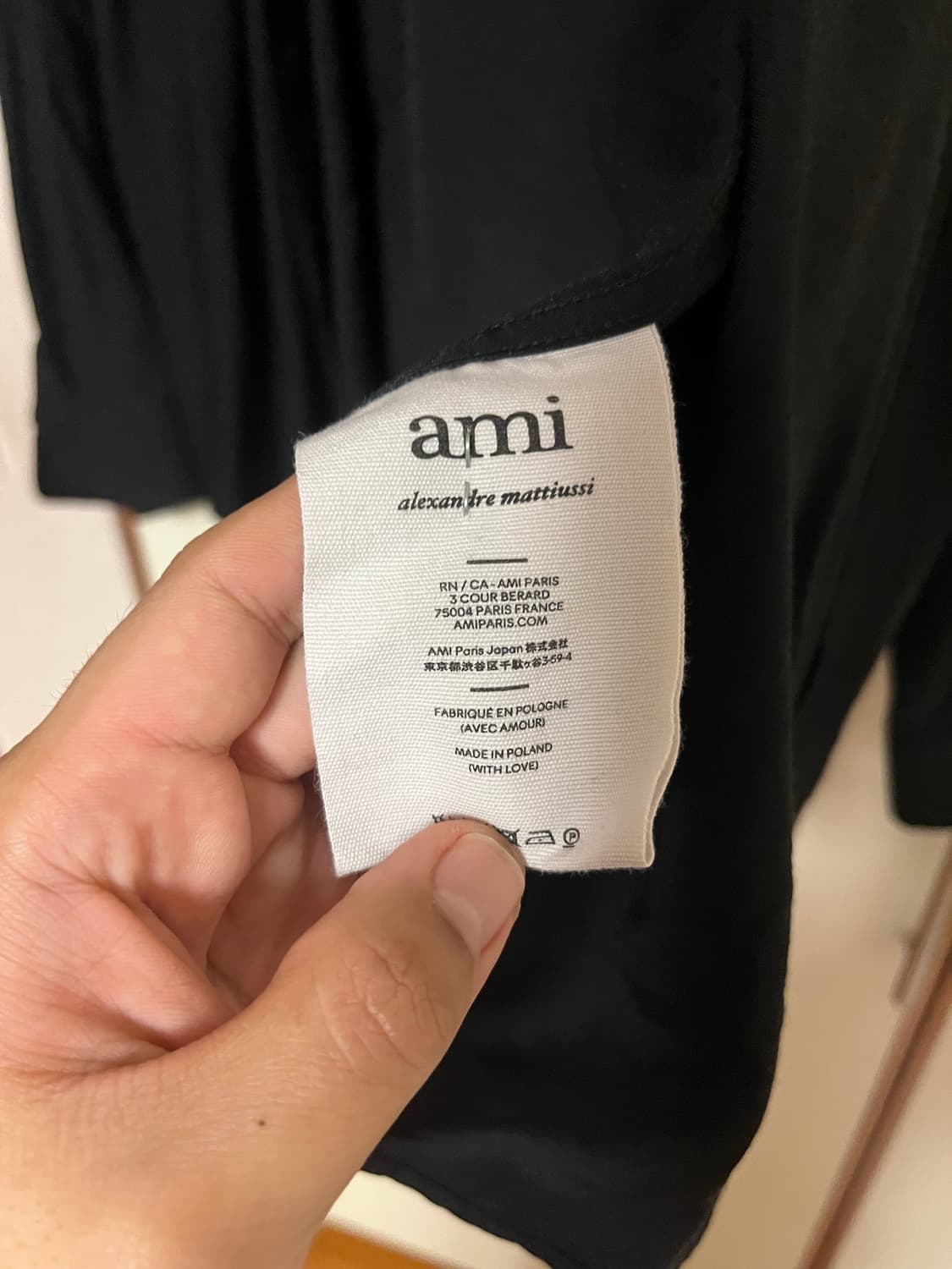 ami paris 블랙 레이온 셔츠 3 상품이미지3