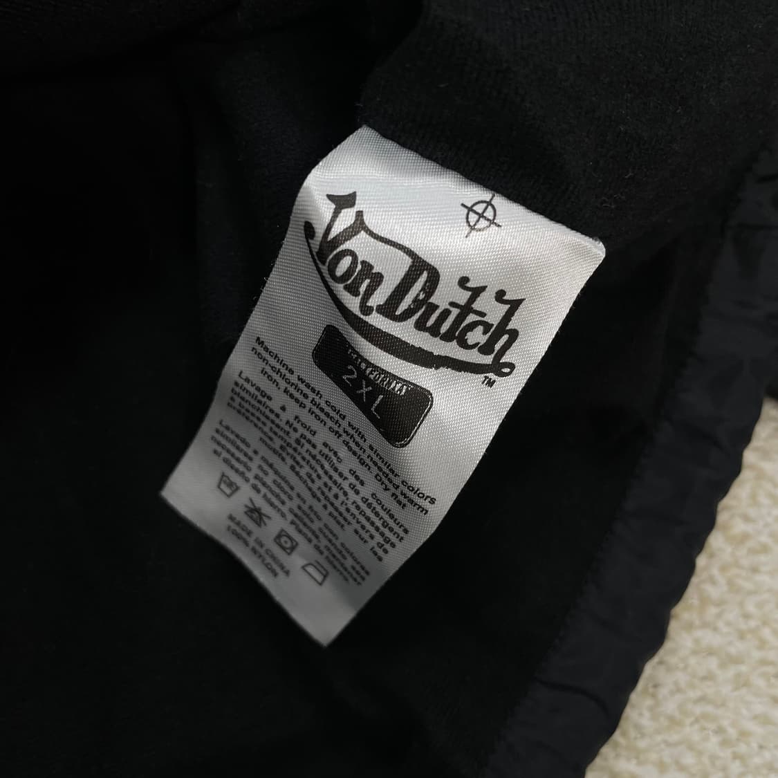 본 더치 Vondutch 스펠 로고 코치 자켓 블랙 상품이미지6