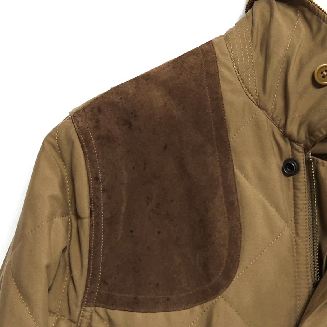 여성55)POLO 폴로 랄프로렌 퀼팅 자켓 송아지가죽 상품이미지3