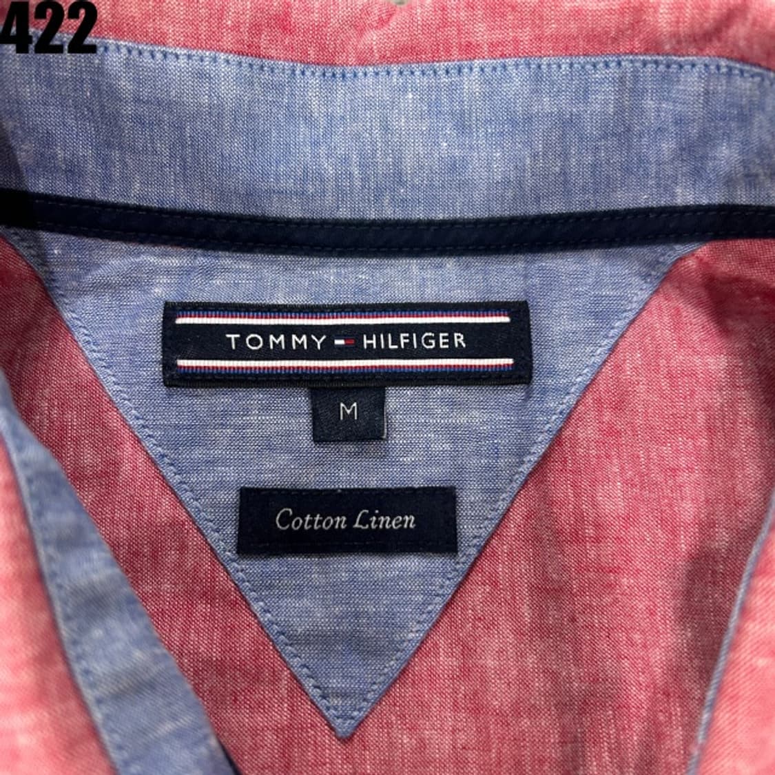 타미힐피거 핑크 셔츠 M 상품이미지2