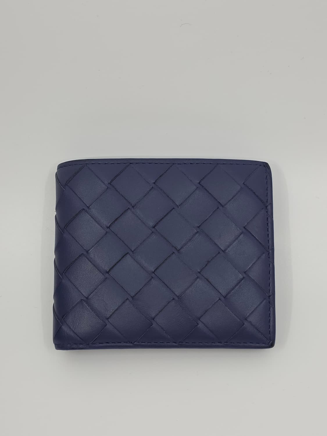 [풀박스]보테가베네타 인트레치아토 반지갑 네이비 상품이미지2