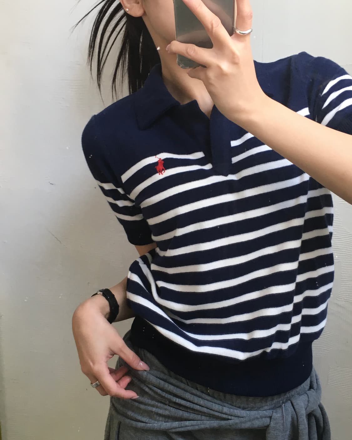 [새상품] Polo 폴로 랄프로렌 단가라 카라 니트 상품이미지7