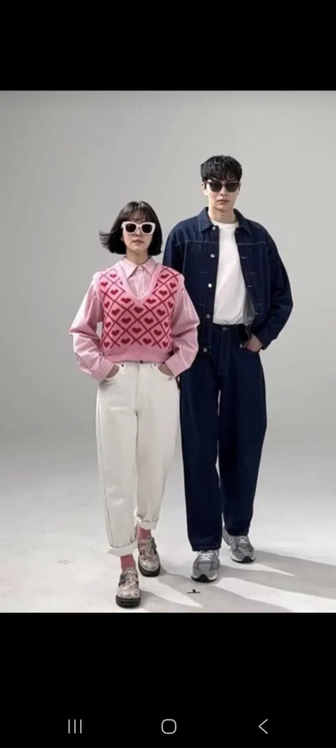 (택포) 더센토르 한지민 하트 니트베스트 니트조끼 상품이미지7