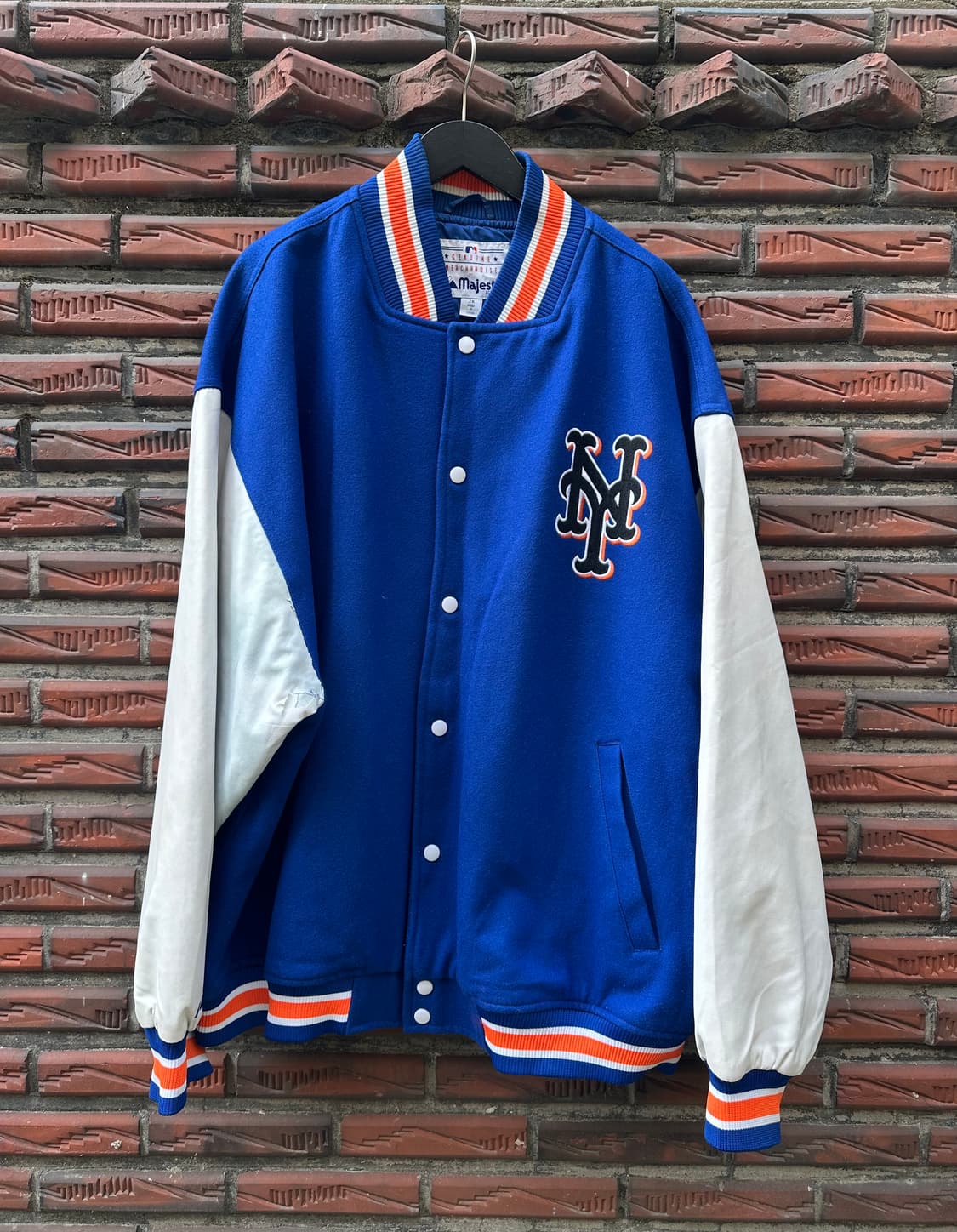 빈티지 00s 마제스틱 뉴욕 메츠 바시티 자켓 상품이미지1