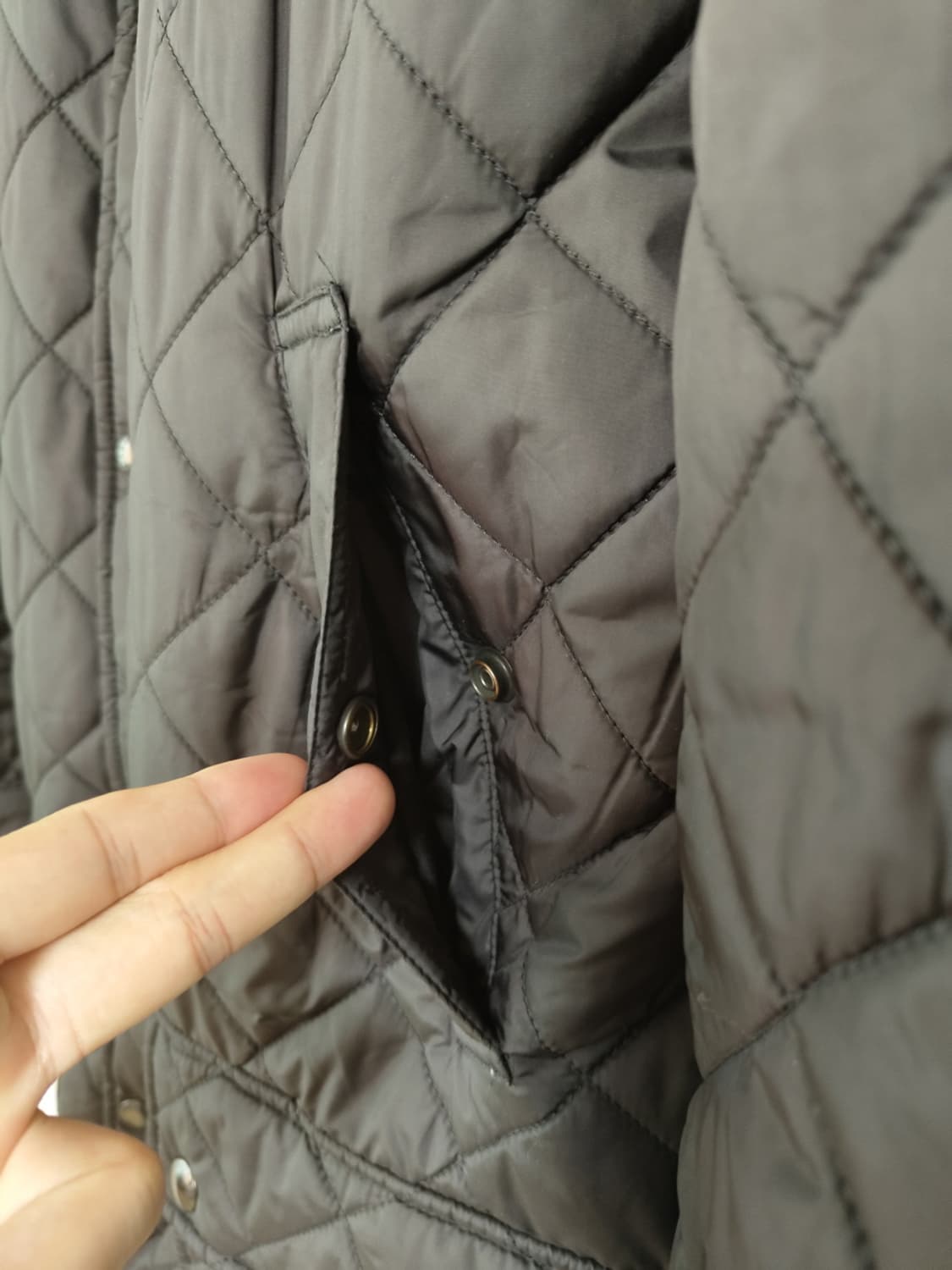 폴로랄프로렌 코듀로이 퀼팅 자켓 L (블랙) 상품이미지5