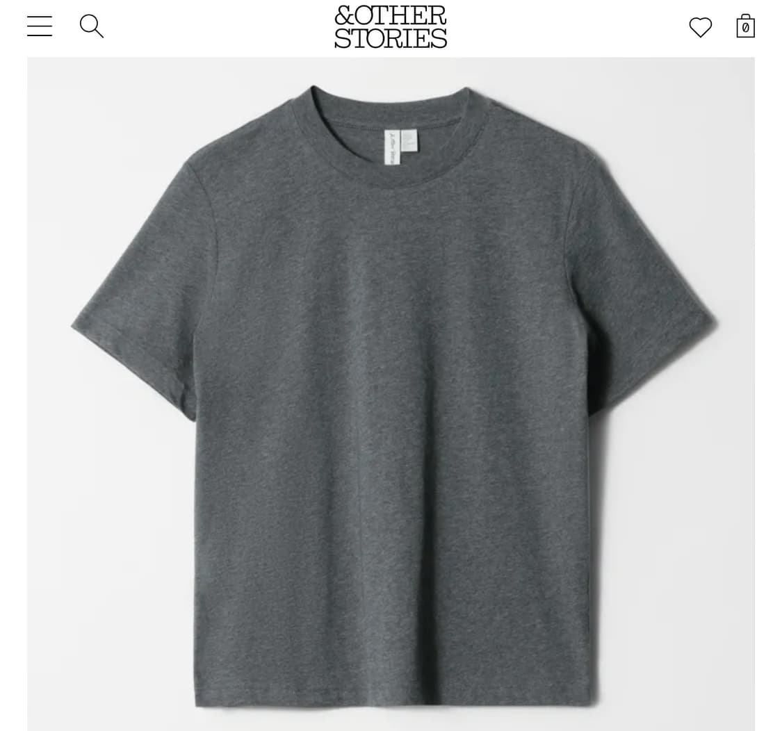 엔아더스토리즈 베이직 반팔티셔츠 M 상품이미지1