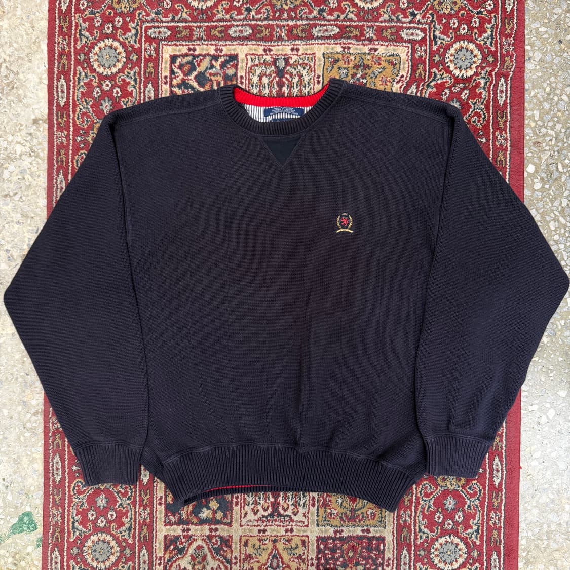 90s 타미힐피거 월계수 헤비 코튼 니트 [ 105 ] 상품이미지1