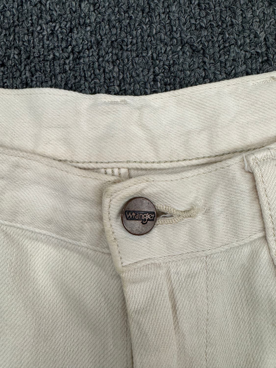 S)랭글러 빈티지 WL0708 크림 코튼 팬츠 상품이미지3