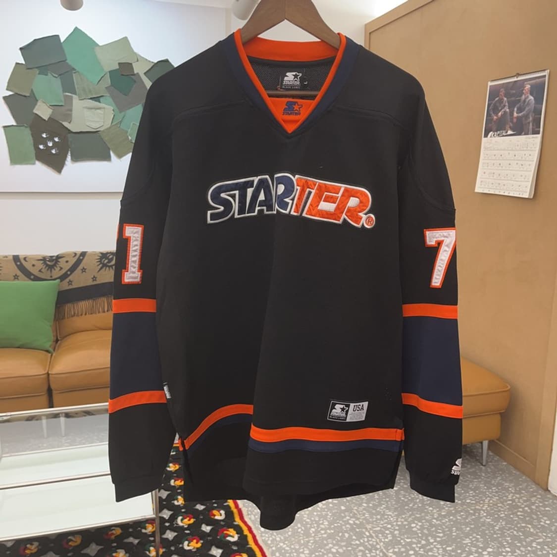 스타터 올드스쿨 팀져지 오버핏 스포티 롱슬리브 L C08455 상품이미지3