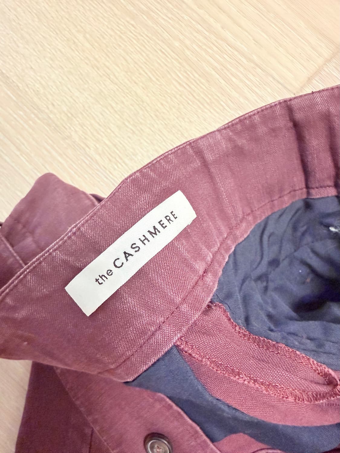 THE CASHMERE 더 캐시미어 버건디 쇼츠 상품이미지3