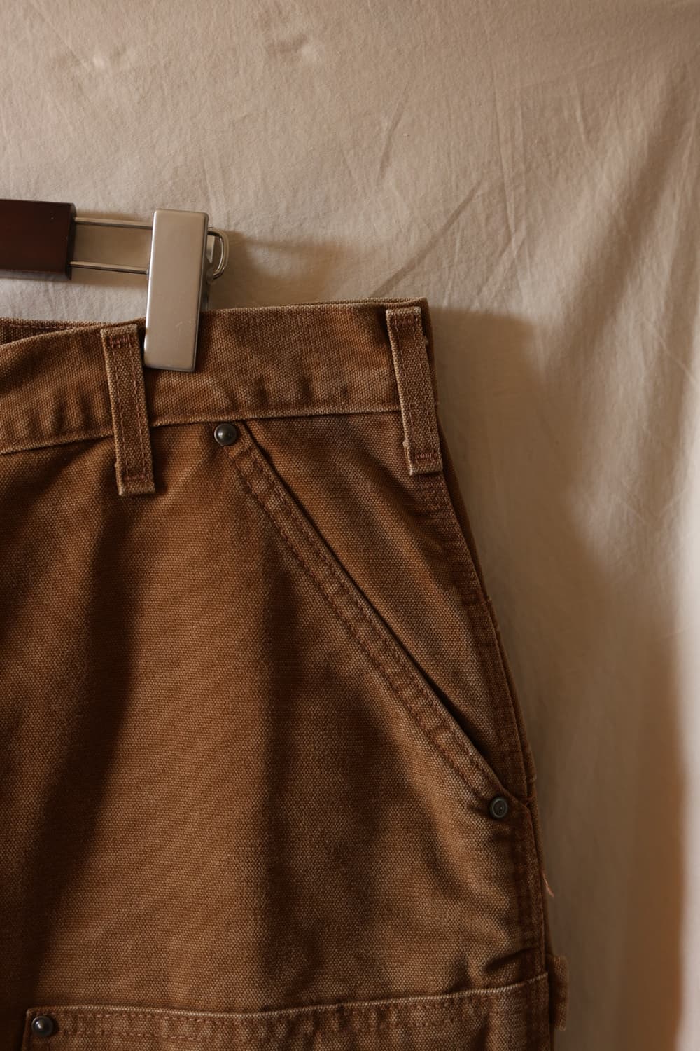 칼하트 00s 브라운 퀼티드 더블니 팬츠 B194 211 상품이미지5