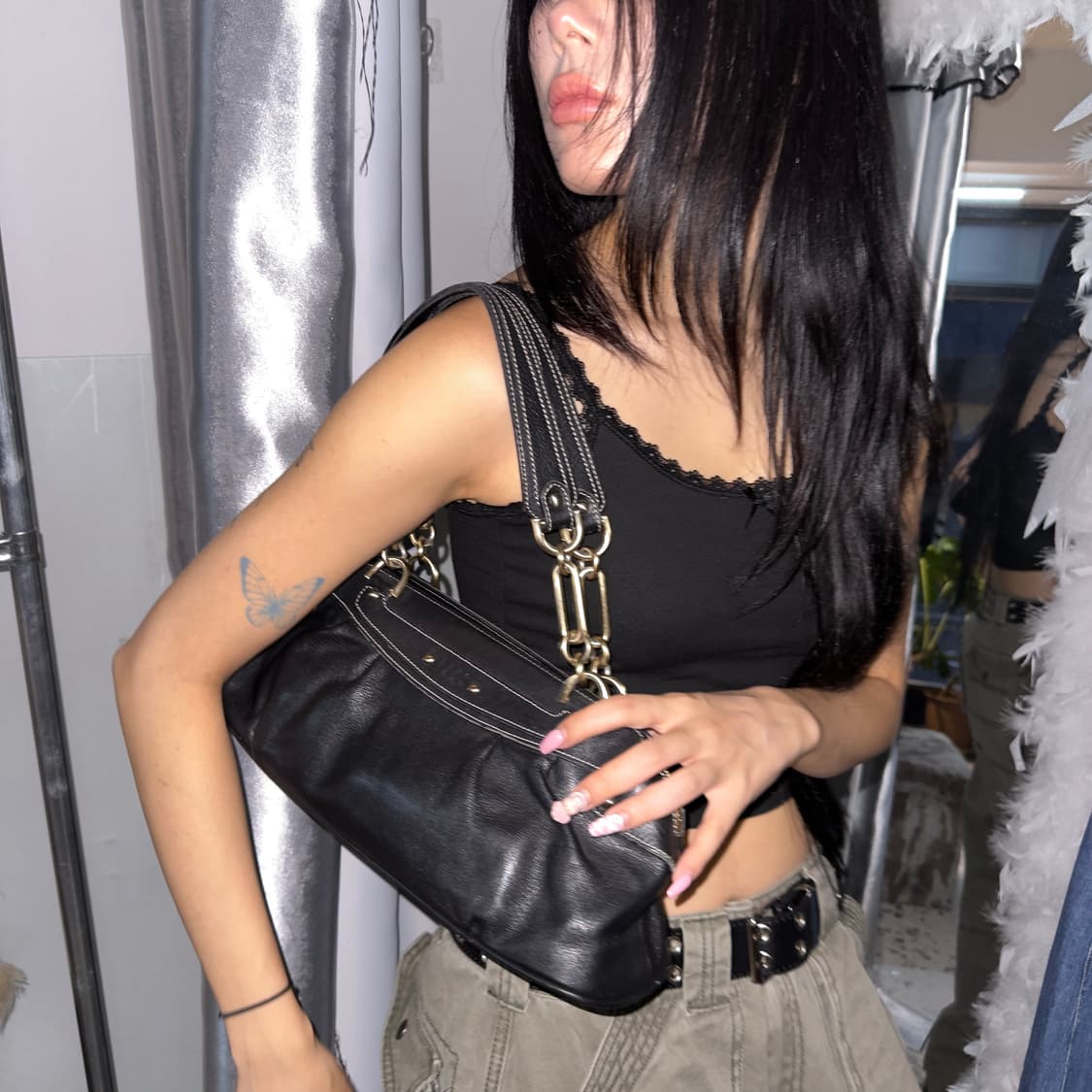 00s 닥스 레더 배럴백 상품이미지2