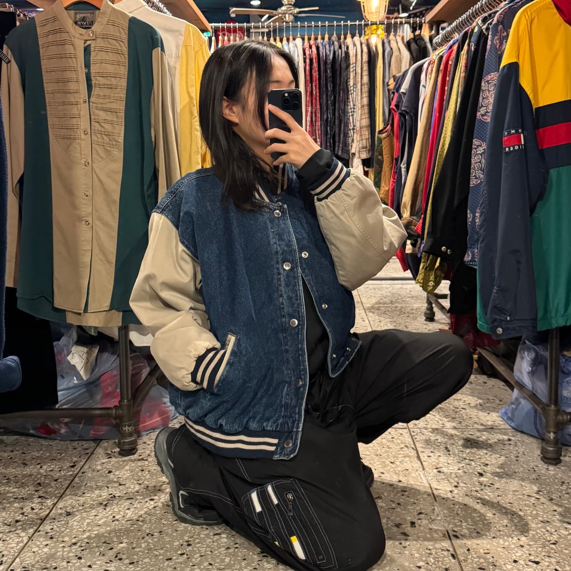 NORTHWEST 빈티지 데님 바시티 자켓 상품이미지2