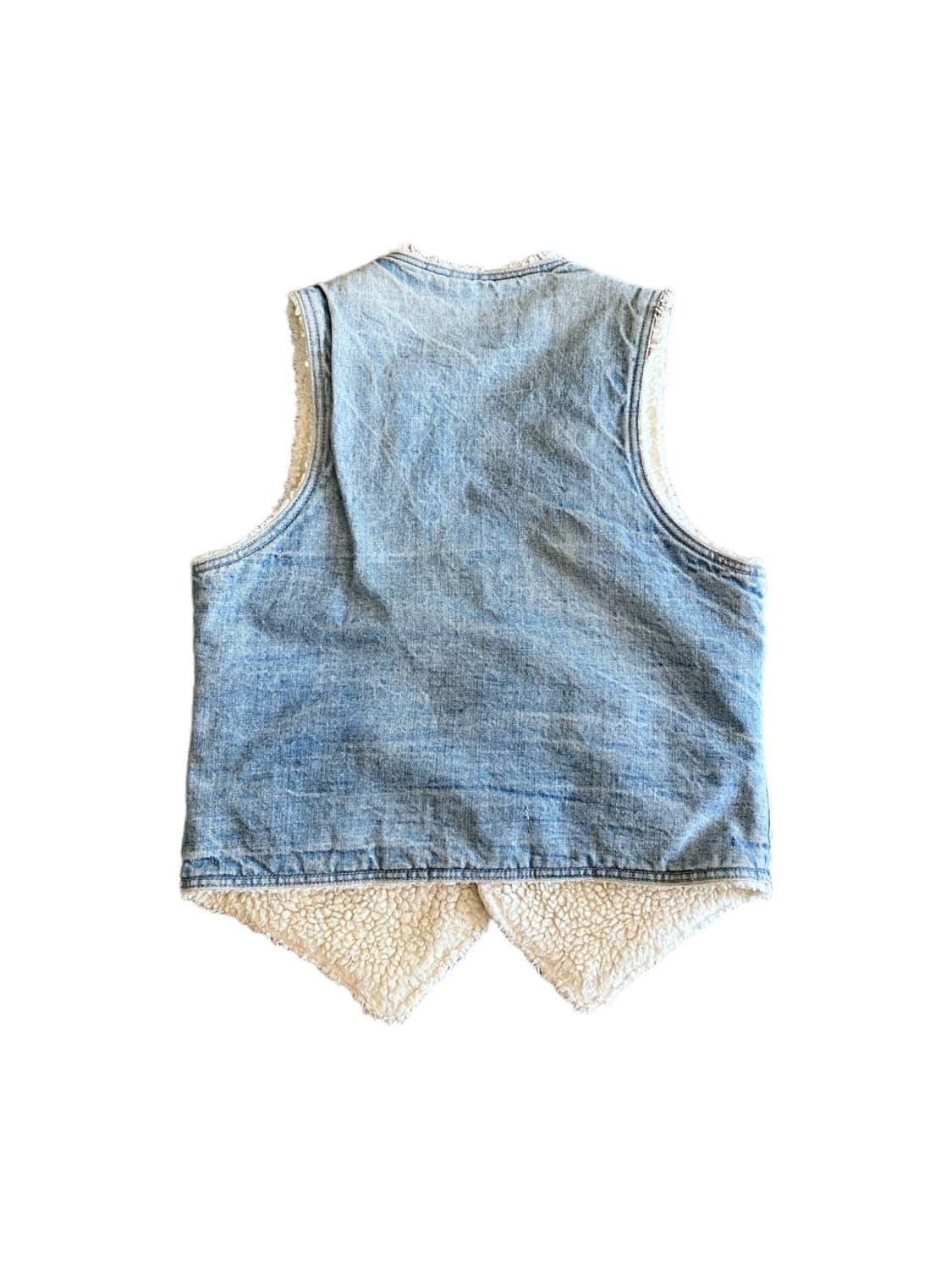 80s levis orange tab sherpa denim vest 상품이미지2