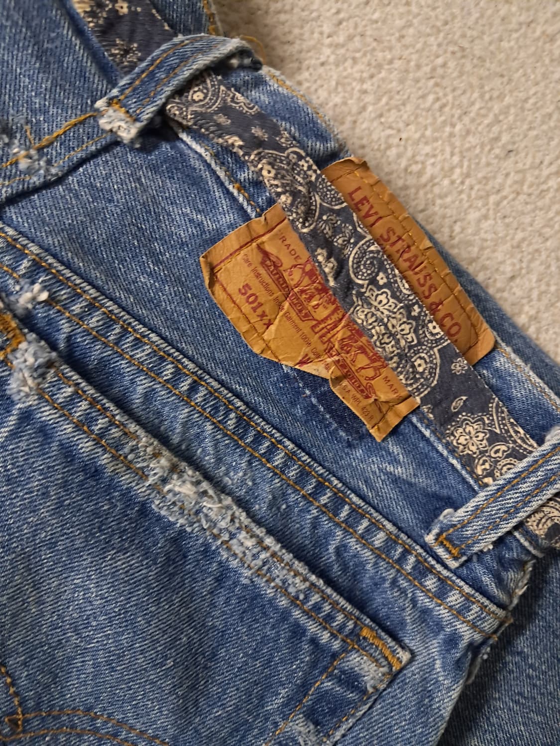 리바이스00s 501xx usa 리폼팬츠 상품이미지6