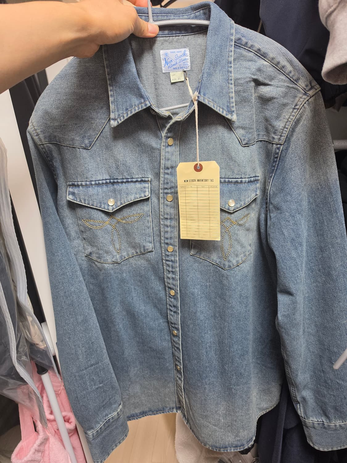 브론슨(논스탁) 웨스턴 셔츠 XL 새상품 상품이미지3