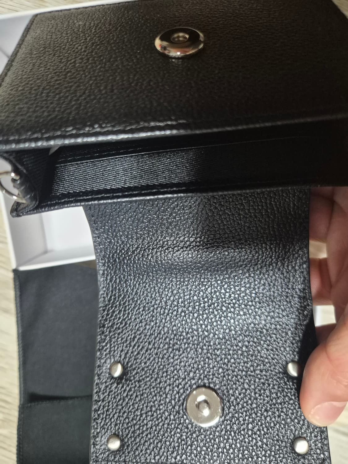 (풀박스)마땡킴 아코디언 미니백 블랙 상품이미지3