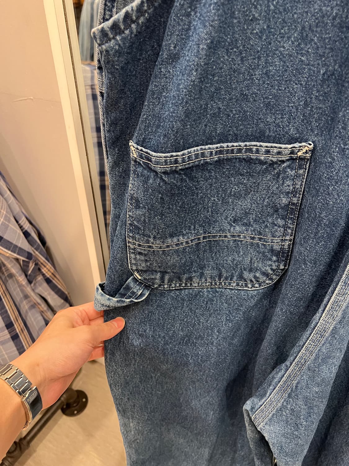 Carhartt 칼하트 Denim Bib 데님 카펜터 오버롤 상품이미지6