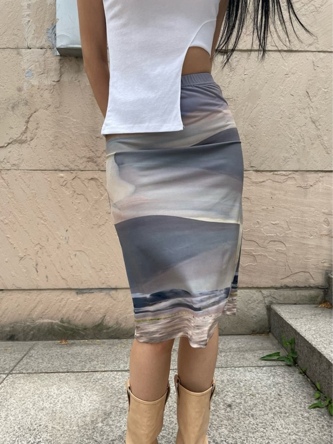 위크데이위켄드 graphic multi top, skirt 멀티탑 스커트 상품이미지9