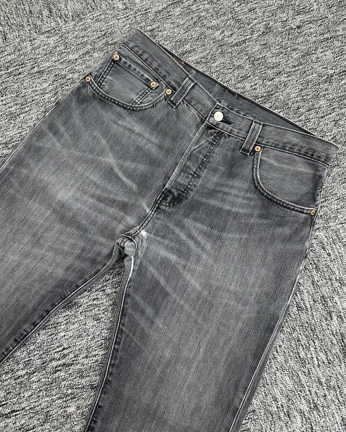 (허단42)00'S 리바이스 501 흑청-M1076 상품이미지2