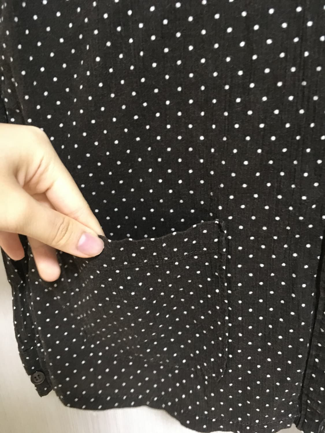 도트 브라운 블라우스 상품이미지5