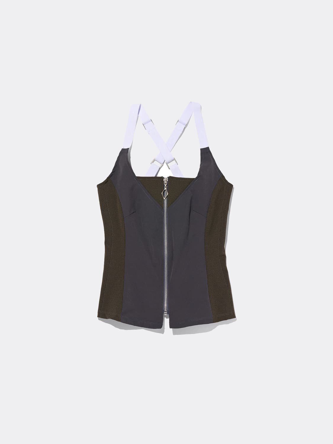 미스치프 스트랩 집업 슬리브리스 상품이미지1