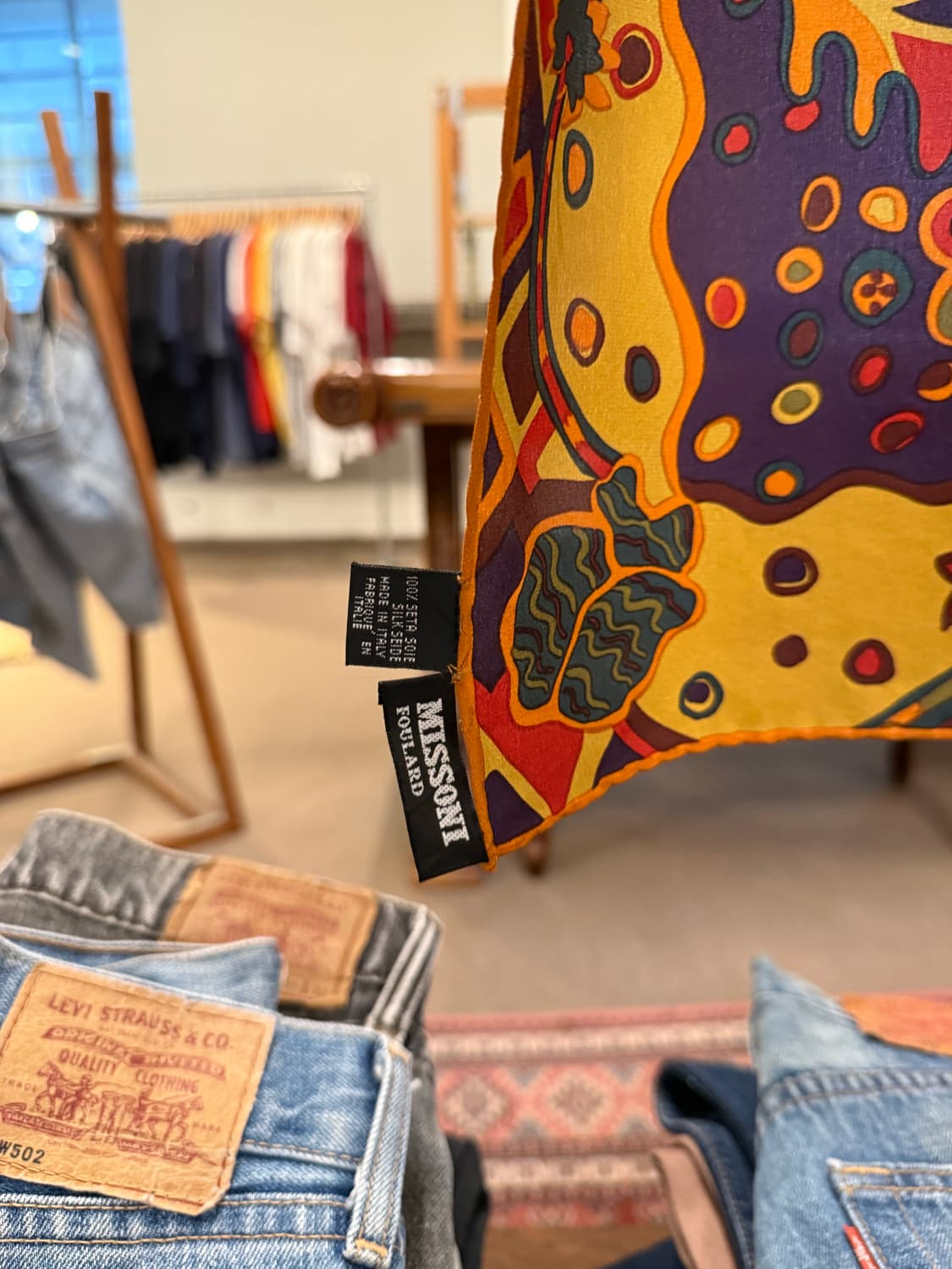 ITALY MISSONI 미쏘니 실크 스카프 상품이미지6