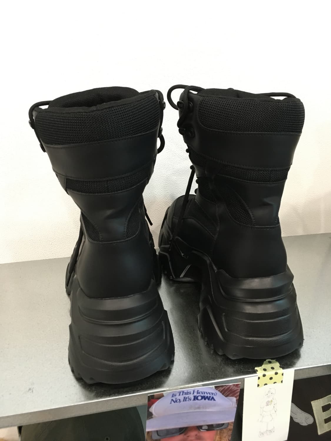 yeel PLATFORM BOOTS SNEAKERS BLACK 상품이미지7