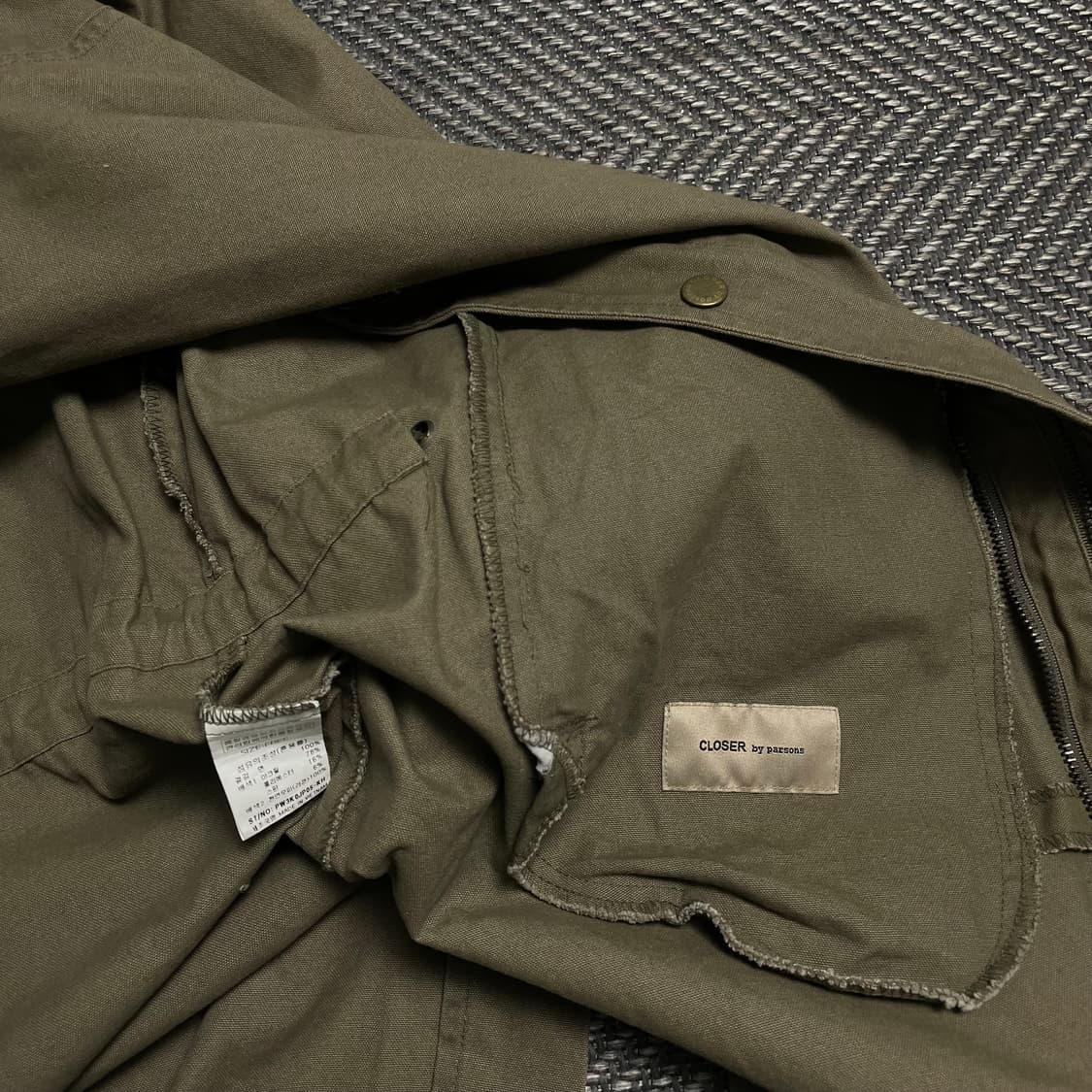 Parsons 내피 투인원 퍼 트리밍 사파리 야상 자켓o 5507 상품이미지5